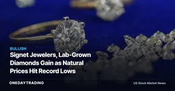 Signet Jewelers, Lab-Grown Diamonds Gain as Natural Prices Hit Record Lows