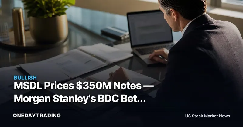 MSDL Prices $350M Notes — Morgan Stanley's BDC Bets Private Credit Spreads Hold