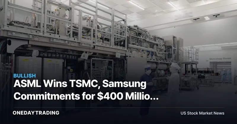 ASML Wins TSMC, Samsung Commitments for $400 Million High NA EUV Tools