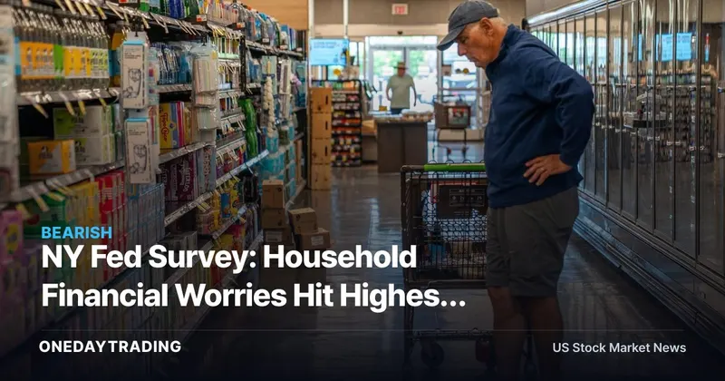NY Fed Survey: Household Financial Worries Hit Highest Since July 2022