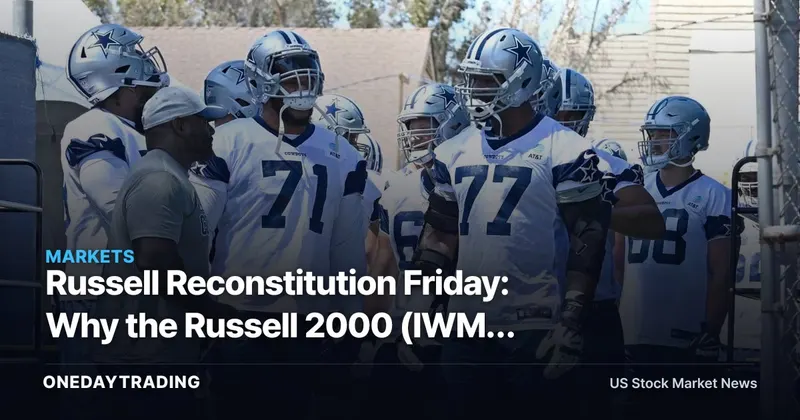 Russell Reconstitution Friday: Why the Russell 2000 (IWM) Faces One of the Year's Biggest Volume Days