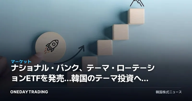 ナショナル・バンク、テーマ・ローテーションETFを発売…韓国のテーマ投資への示唆