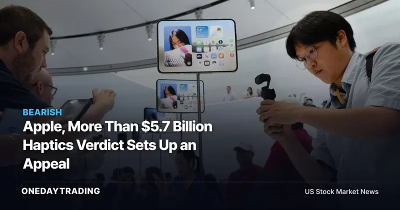 Apple, More Than $5.7 Billion Haptics Verdict Sets Up an Appeal