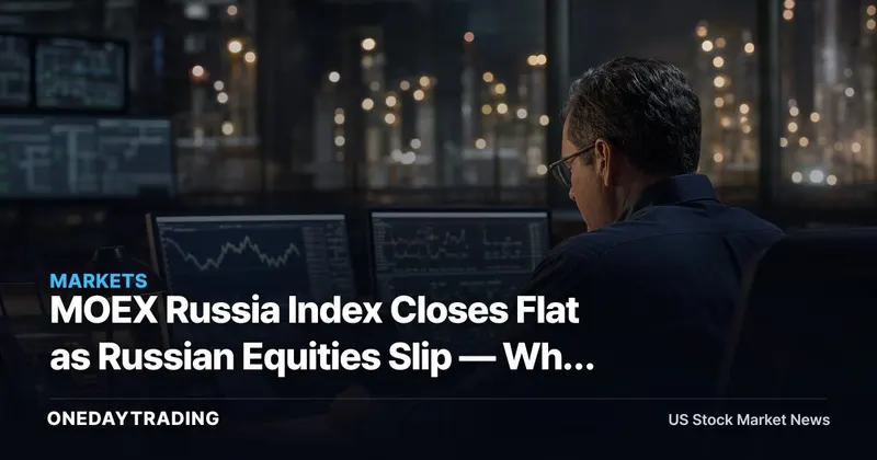 MOEX Russia Index Closes Flat as Russian Equities Slip — Why U.S. Investors Stay Sidelined