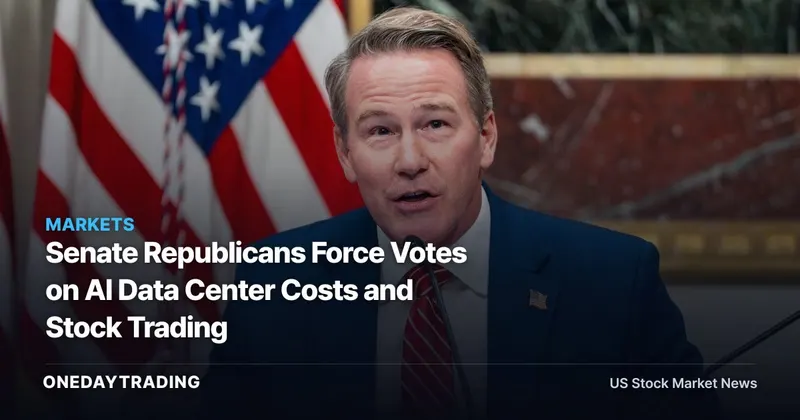 Senate Republicans Force Votes on AI Data Center Costs and Stock Trading