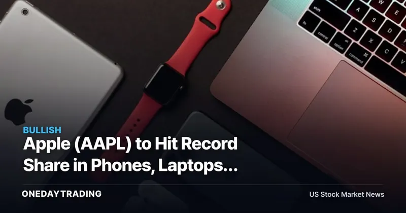 Apple (AAPL) to Hit Record Share in Phones, Laptops, Tablets in 2026: Counterpoint