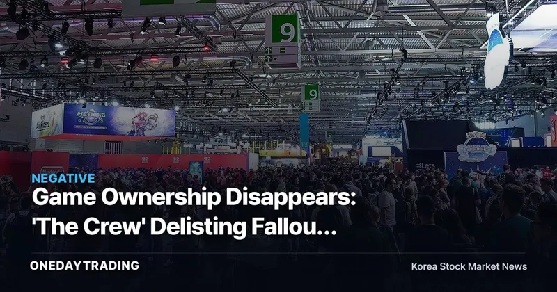 Game Ownership Disappears: 'The Crew' Delisting Fallout and the Warning of a Million Signatures