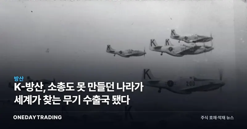 K-방산, 소총도 못 만들던 나라가 세계가 찾는 무기 수출국 됐다