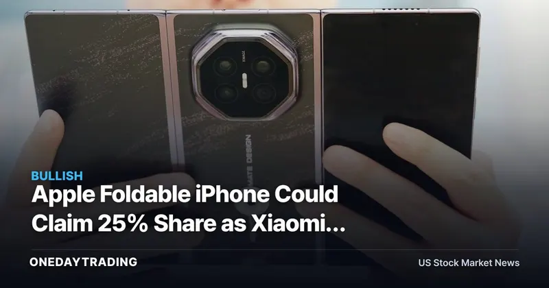 Apple Foldable iPhone Could Claim 25% Share as Xiaomi, Huawei Move First
