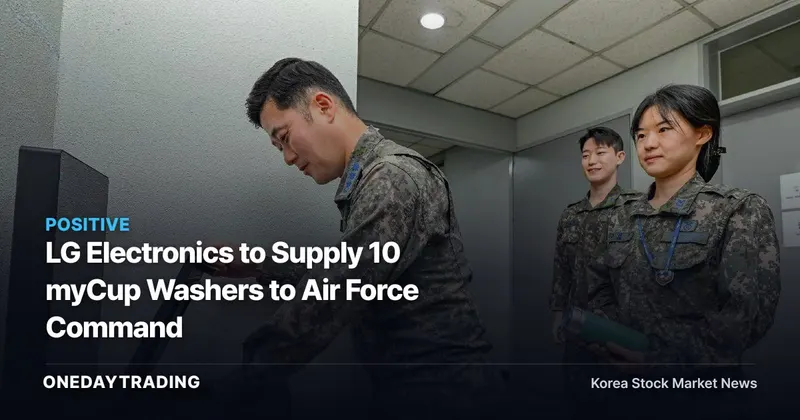 LG Electronics to Supply 10 myCup Washers to Air Force Command