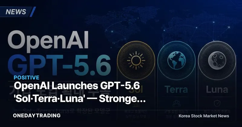 OpenAI Launches GPT-5.6 'Sol·Terra·Luna' — Stronger Safeguards Take Aim at Enterprise Adoption