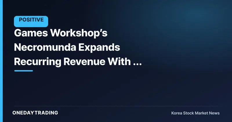 Games Workshop’s Necromunda Expands Recurring Revenue With 8 Models and a 48-Page Rulebook