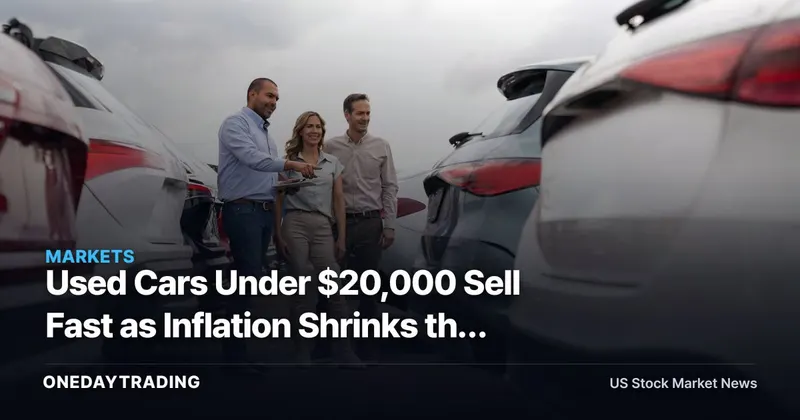 Used Cars Under $20,000 Sell Fast as Inflation Shrinks the Bargain Pool