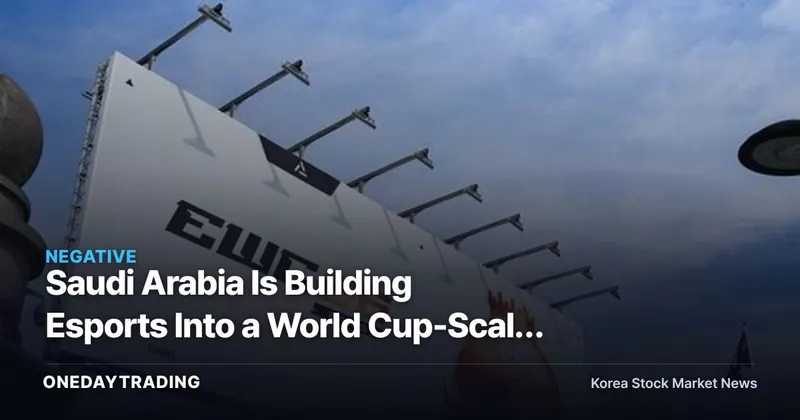 Saudi Arabia Is Building Esports Into a World Cup-Scale Event — Korea Has the Players but No 'League'