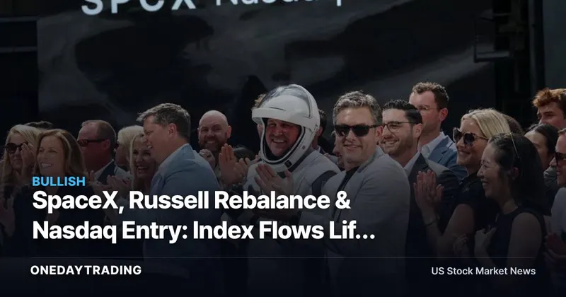 SpaceX, Russell Rebalance & Nasdaq Entry: Index Flows Lift Space Stocks