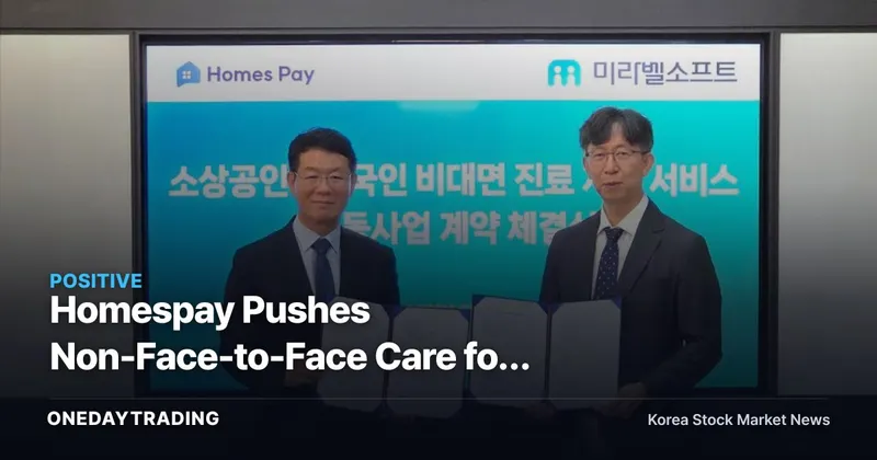 Homespay Pushes Non-Face-to-Face Care for Small Business Owners and Foreign Residents — Telemedicine Beneficiary Stocks Back in Focus