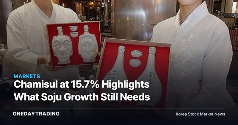 Chamisul at 15.7% Highlights What Soju Growth Still Needs