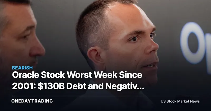Oracle Stock Worst Week Since 2001: $130B Debt and Negative FCF Rattle AI Cloud Bull Case (ORCL)