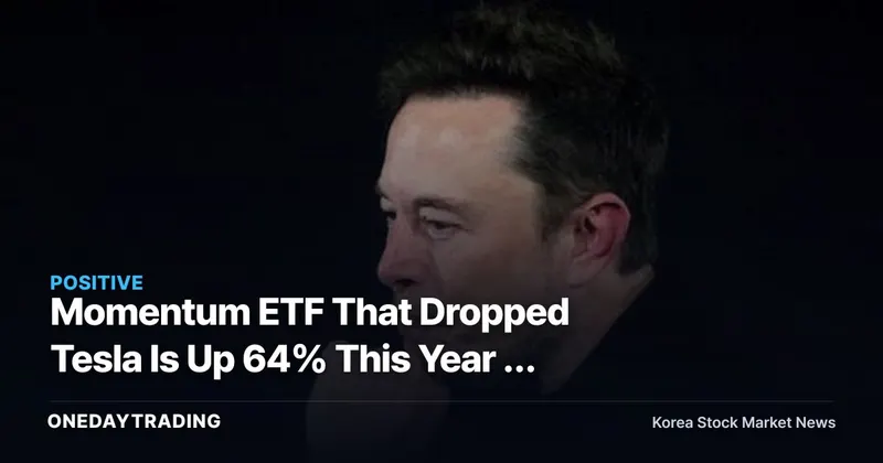 Momentum ETF That Dropped Tesla Is Up 64% This Year — The Light and Shadow of Concentration in Samsung Electronics and SK hynix