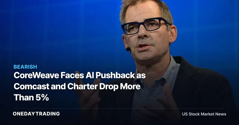 CoreWeave Faces AI Pushback as Comcast and Charter Drop More Than 5%