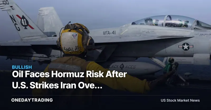 Oil Faces Hormuz Risk After U.S. Strikes Iran Over Shipping Attacks