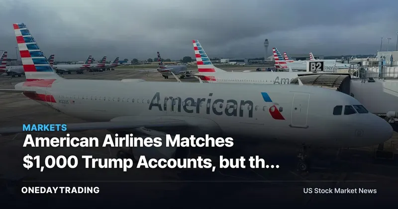 American Airlines Matches $1,000 Trump Accounts, but the Cost Is Hidden