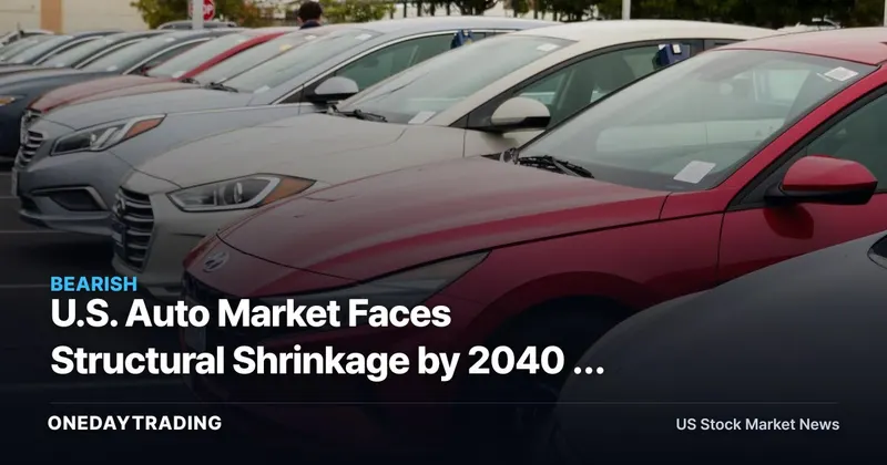 U.S. Auto Market Faces Structural Shrinkage by 2040 — Detroit Is Still Building for Growth