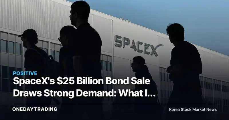 SpaceX's $25 Billion Bond Sale Draws Strong Demand: What It Means for Korean Aerospace and Satellite Stocks