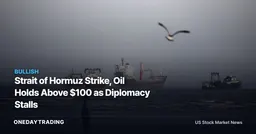 Strait of Hormuz Strike, Oil Holds Above $100 as Diplomacy Stalls