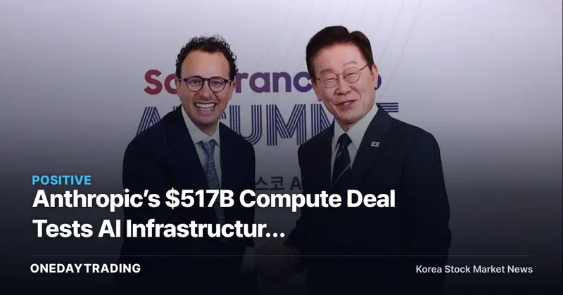 Anthropic’s $517B Compute Deal Tests AI Infrastructure Profits