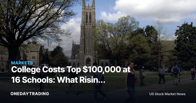 College Costs Top $100,000 at 16 Schools: What Rising Tuition Means for Markets