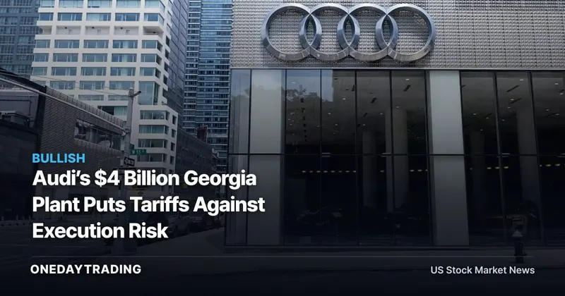 Audi’s $4 Billion Georgia Plant Puts Tariffs Against Execution Risk