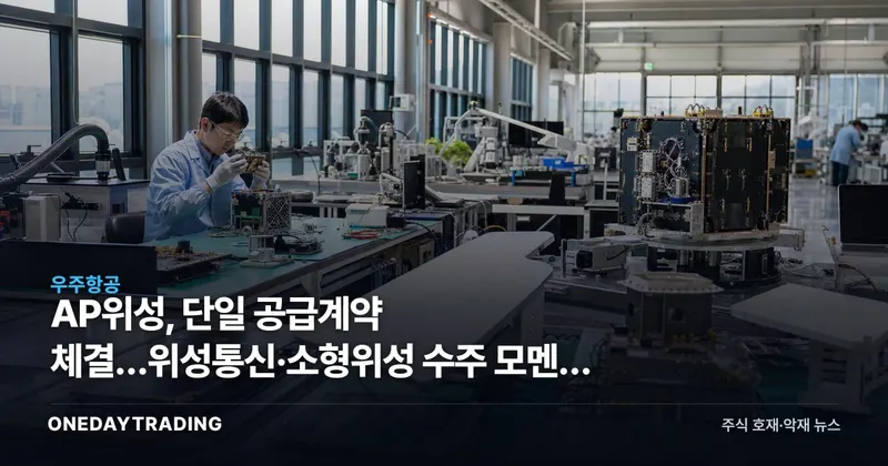 AP위성, 단일 공급계약 체결…위성통신·소형위성 수주 모멘텀 점검