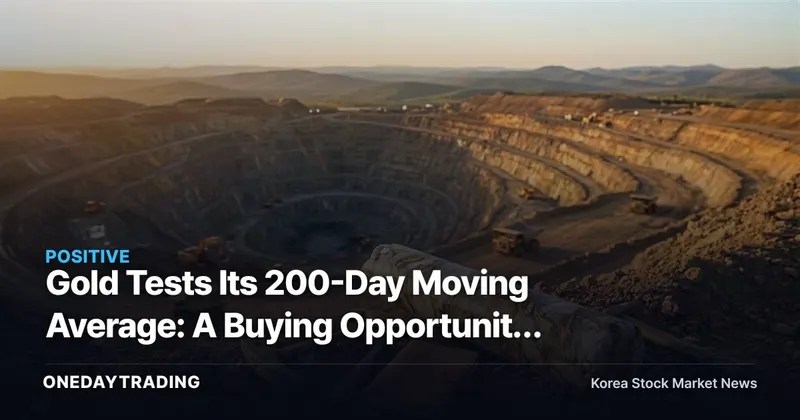 Gold Tests Its 200-Day Moving Average: A Buying Opportunity for Gold-Mining Stocks? Korea Zinc and Poongsan in Focus