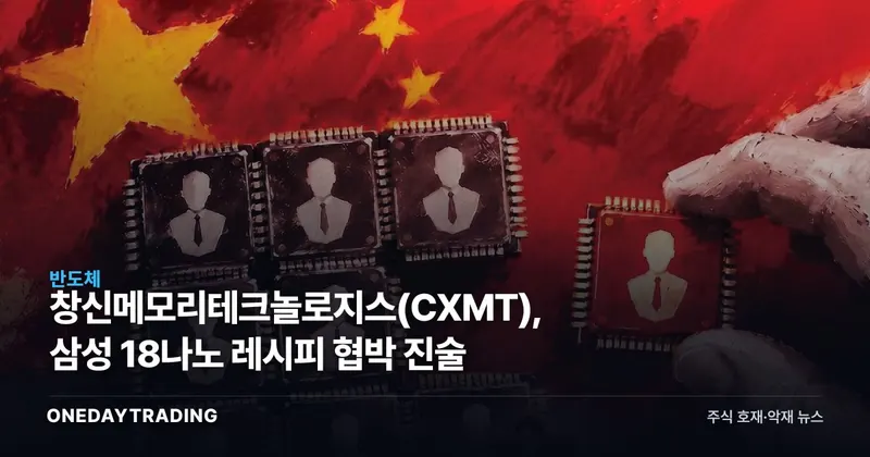 창신메모리테크놀로지스(CXMT), 삼성 18나노 레시피 협박 진술