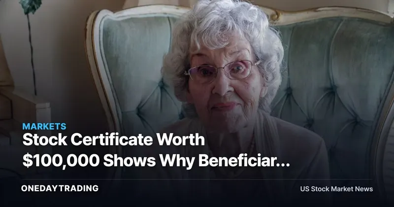 Stock Certificate Worth $100,000 Shows Why Beneficiary Gaps Trap Families