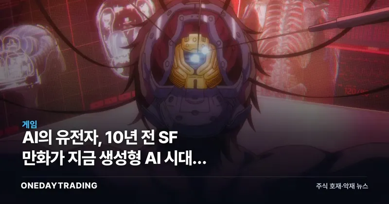 AI의 유전자, 10년 전 SF 만화가 지금 생성형 AI 시대를 정조준하다
