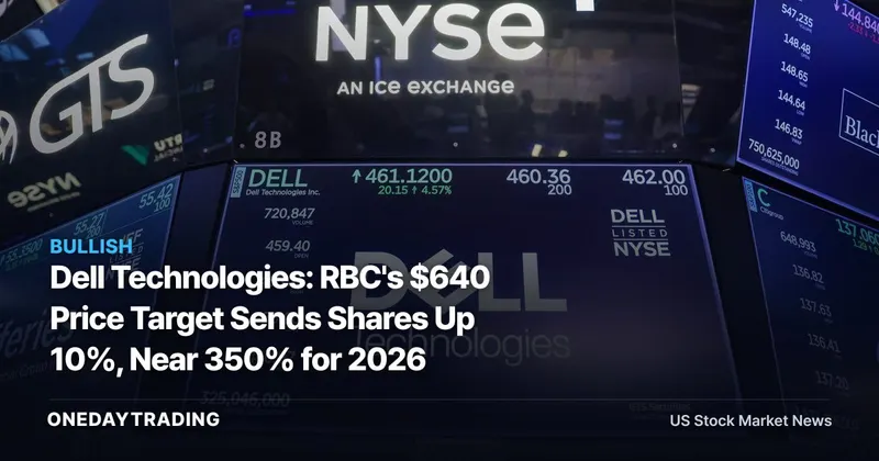 Dell Technologies: RBC's $640 Price Target Sends Shares Up 10%, Near 350% for 2026