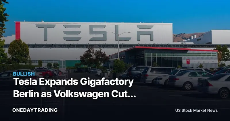 Tesla Expands Gigafactory Berlin as Volkswagen Cuts 100,000 Jobs, Reshaping European EV Capacity