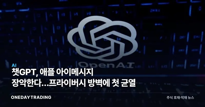 챗GPT, 애플 아이메시지 장악한다…프라이버시 방벽에 첫 균열