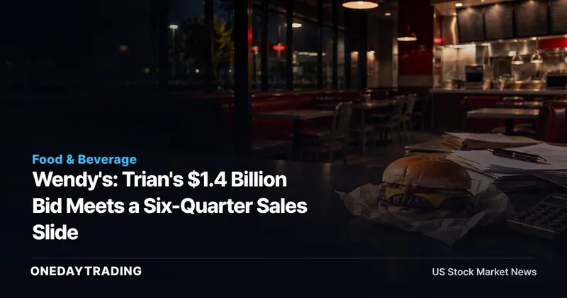 Wendy's: Trian's $1.4 Billion Bid Meets a Six-Quarter Sales Slide