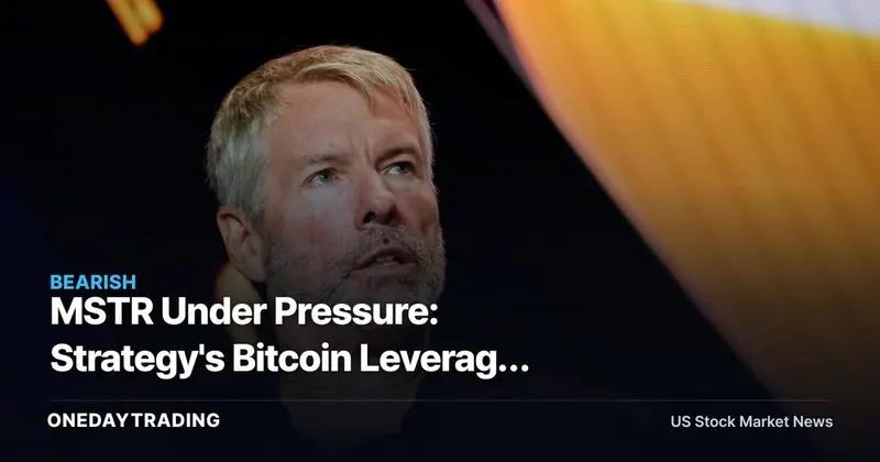 MSTR Under Pressure: Strategy's Bitcoin Leverage Has No Easy Exit as Prices Fall