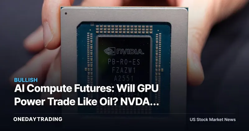 AI Compute Futures: Will GPU Power Trade Like Oil? NVDA, CRWV, CME in Focus