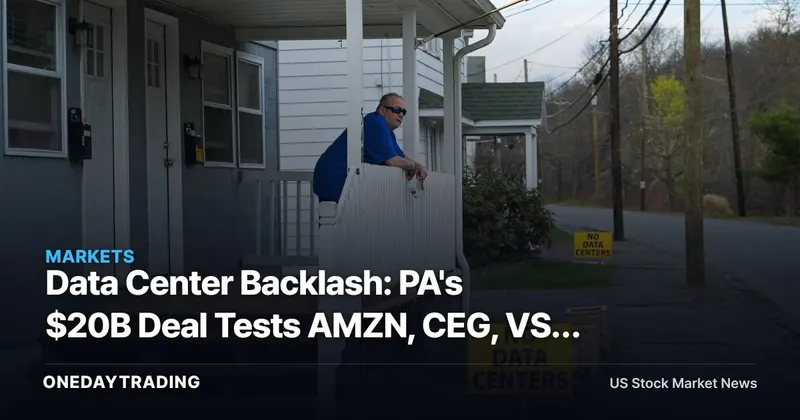 Data Center Backlash: PA's $20B Deal Tests AMZN, CEG, VST Power Bets