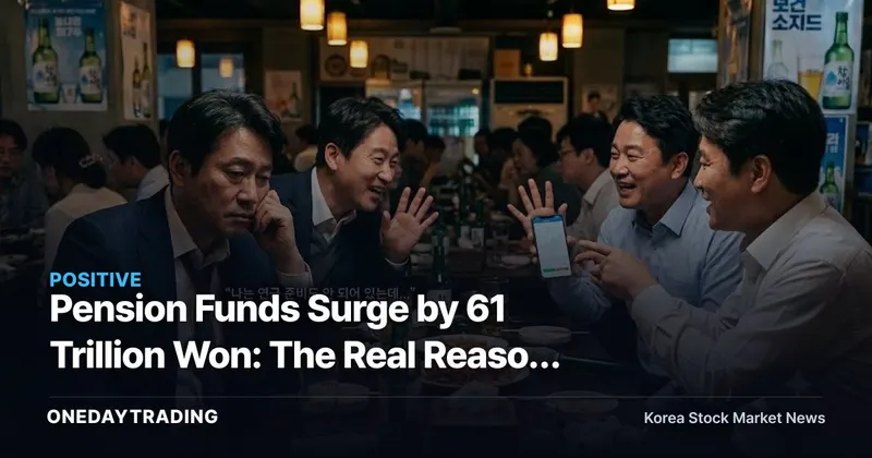 Pension Funds Surge by 61 Trillion Won: The Real Reason Brokerages and Asset Managers Are in the Spotlight