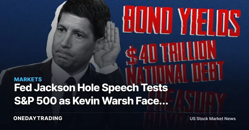 Fed Jackson Hole Speech Tests S&P 500 as Kevin Warsh Faces First Chair Signal