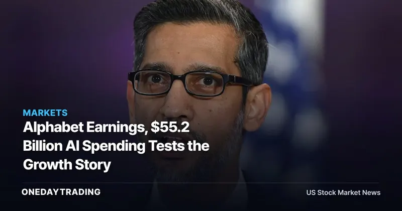 Alphabet Earnings, $55.2 Billion AI Spending Tests the Growth Story