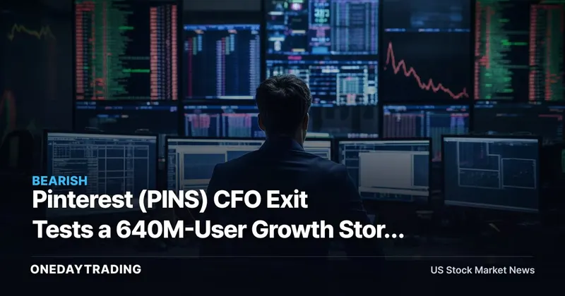 Pinterest (PINS) CFO Exit Tests a 640M-User Growth Story After 3.8% Drop