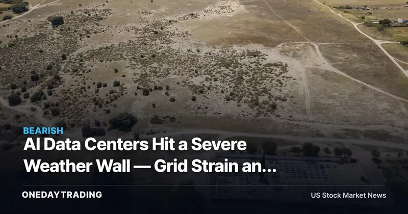 AI Data Centers Hit a Severe Weather Wall — Grid Strain and Insurance Costs Aren't in Guidance