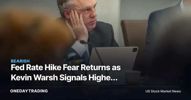 Fed Rate Hike Fear Returns as Kevin Warsh Signals Higher Rates Could Be Tolerated